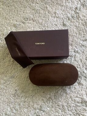 Authentic Tom Ford Eyeglasses/Sunglasses Hard Shell Set